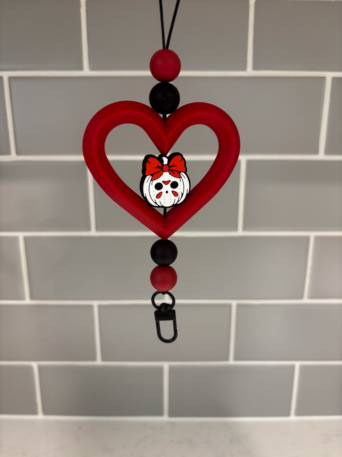 Pumpkin Jason - Red Heart