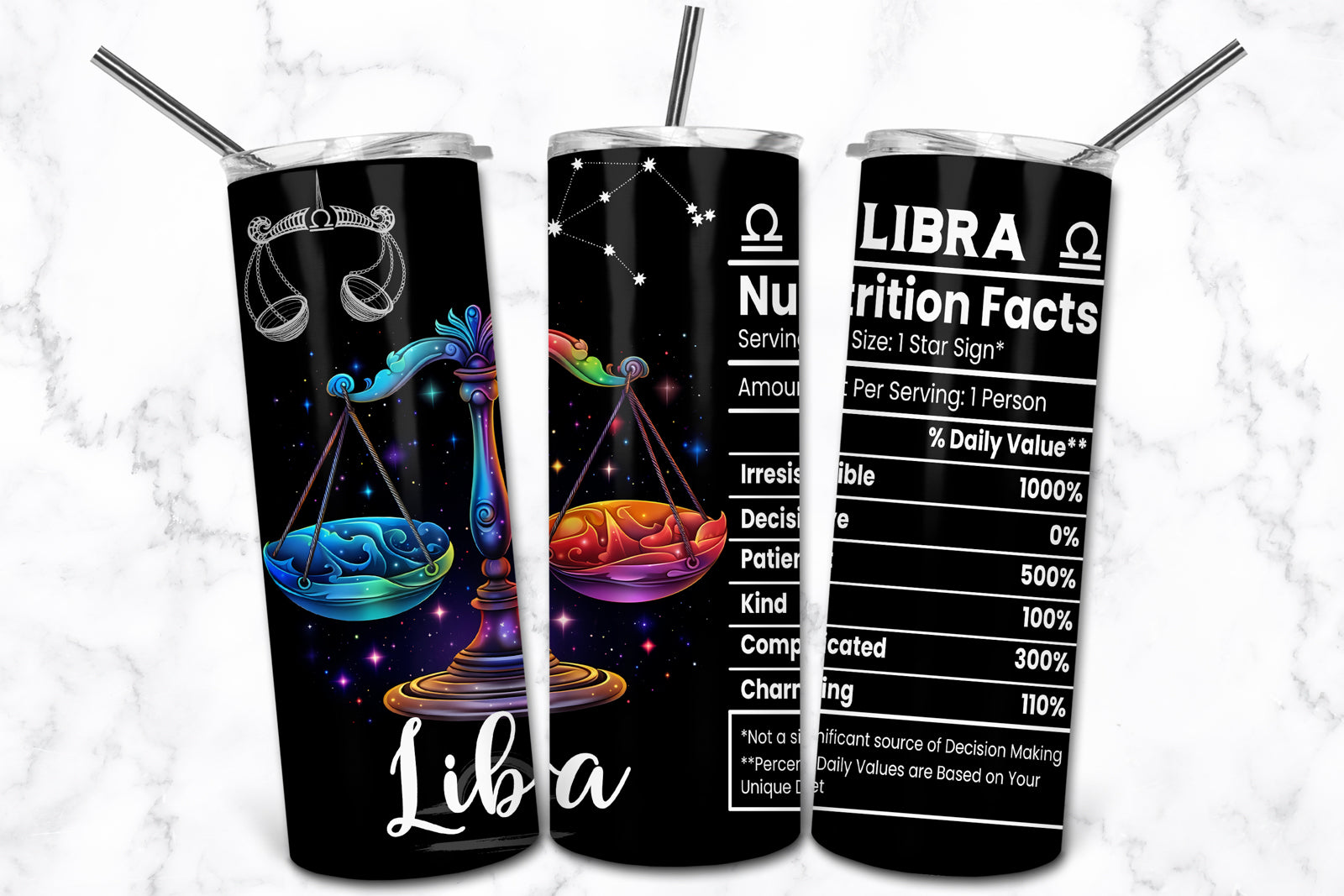 Zodiac Sign Nutrition Tumblers
