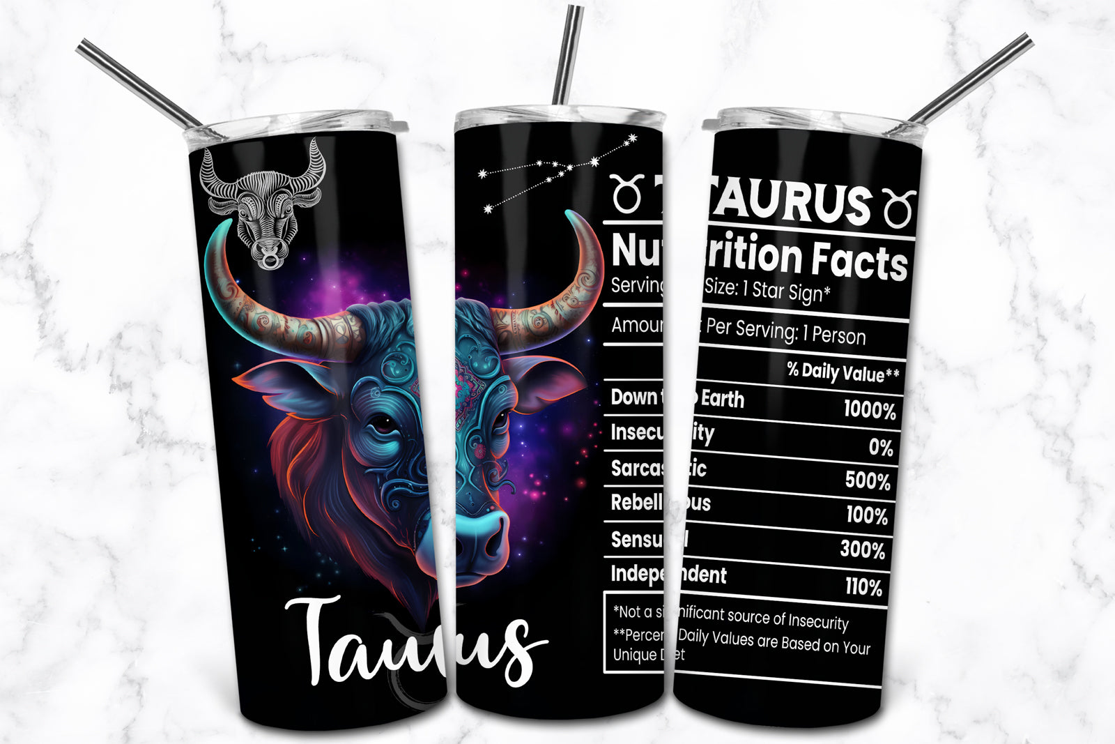 Zodiac Sign Nutrition Tumblers