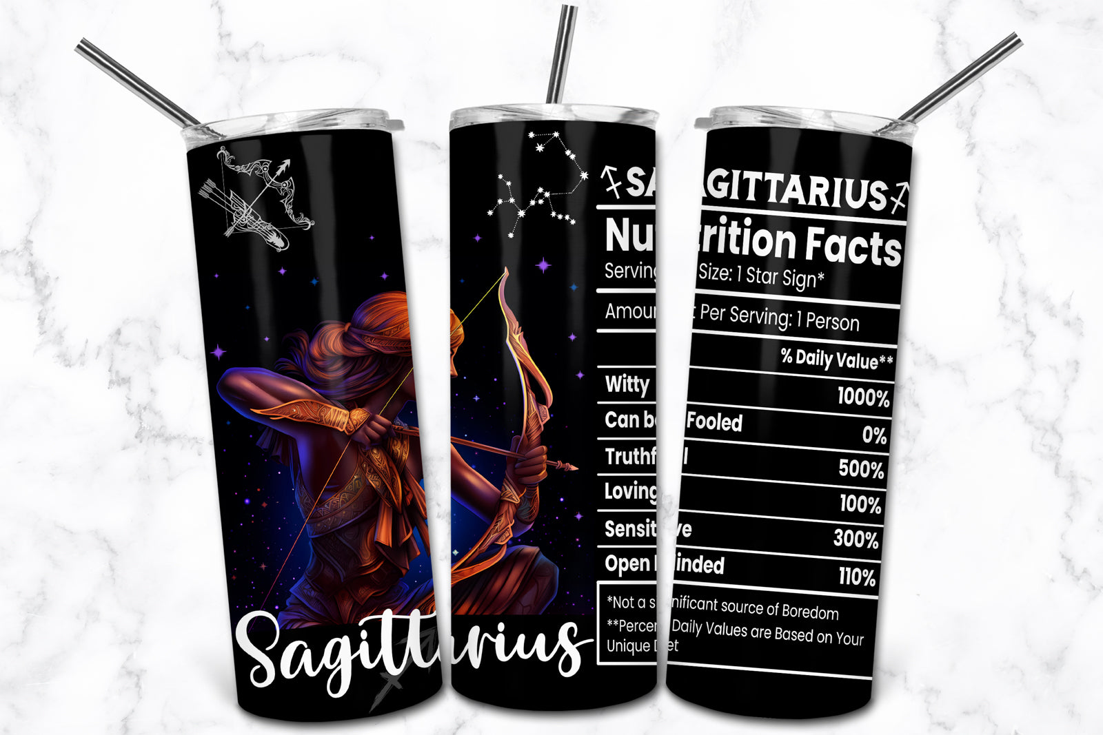 Zodiac Sign Nutrition Tumblers