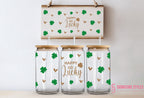 Valentines/St.Patty's Day Glass Can